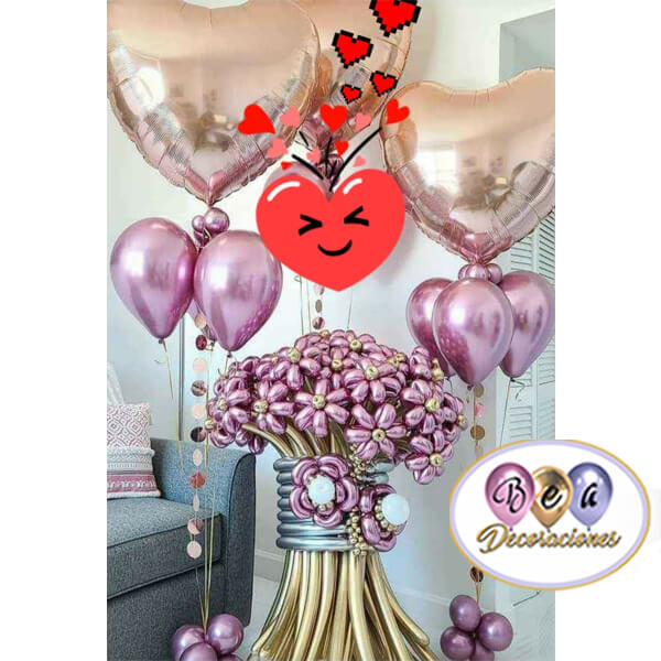 bouquet-dos-columnas-con-globos-extra-grandes-con-helio-delivery-lima
