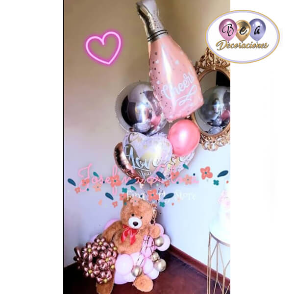decoracion-globos-oso-con-flores-y-globos-con-helio-lima